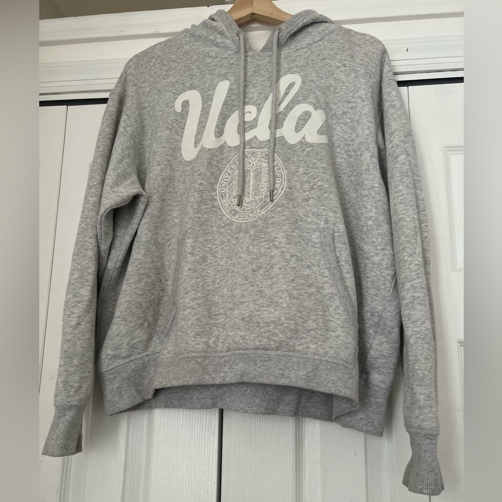 H&M grey hoodie | UCLA hoodie, Graphic hoodie in grey